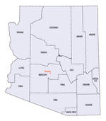 Arizona county map